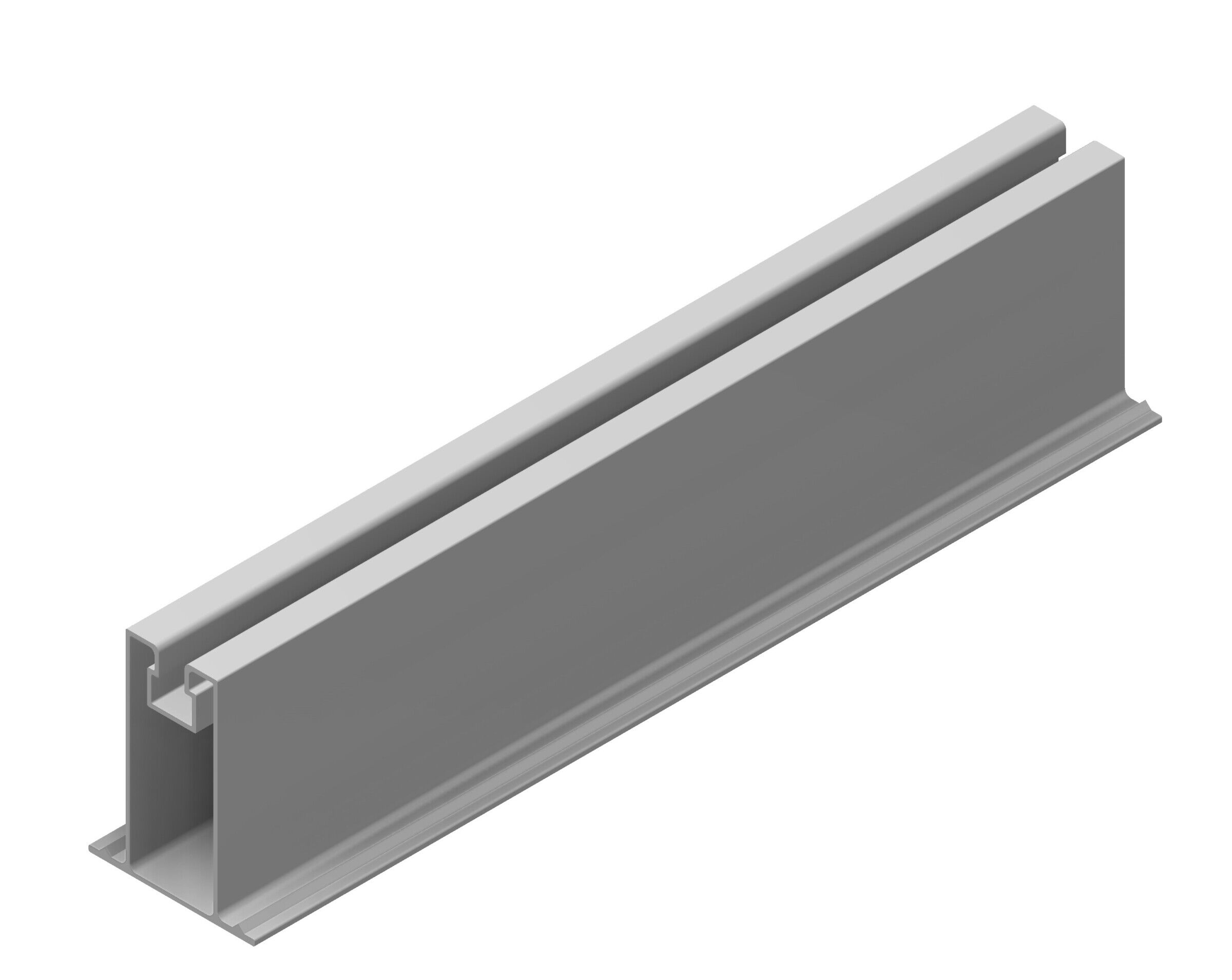 Perfil G2 de Aluminio para Guía de Módulos Solares